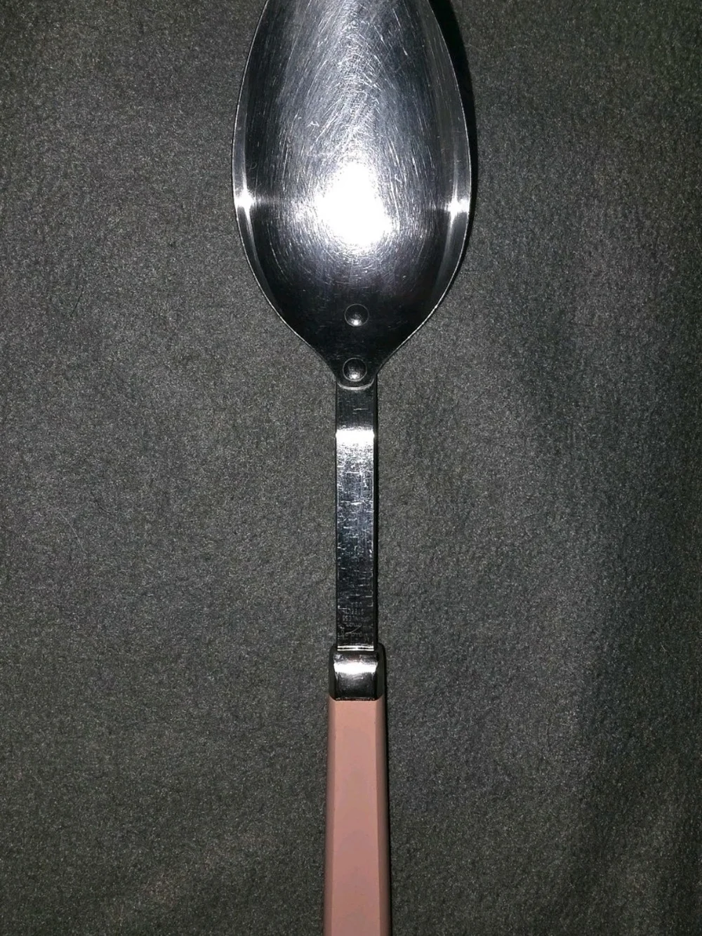 Classic Pink Handle Serving Spoon - 1 Pc